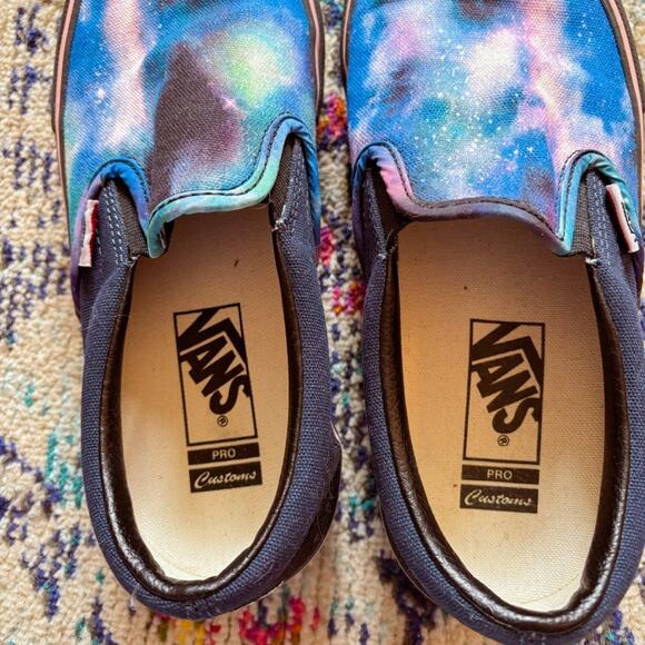 Vans Custom Galaxy Print Slip-On Sneakers – Women’s 9.5 💙 - Picture 5 of 6